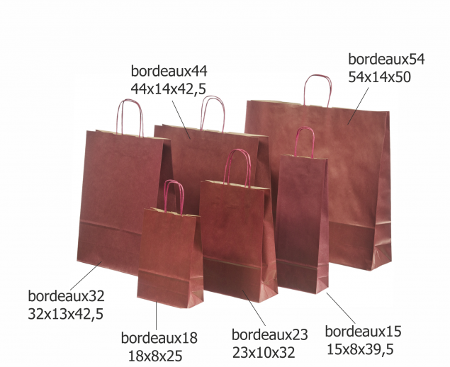 Dark Red Paper Bags