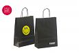 billig svart papirpose | Referanser-svarte papirposer svart kraftpapirpose med logo 