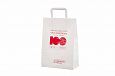 vit papperskasse med tryck | Bildgalleri - Vita papperskassar med platta handtag White paper bag 