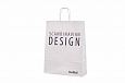 white paper bag with personal print | Galleri-White Paper Bags with Rope Handles white paper bags 