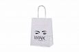 white paper bag with logo | Galleri-White Paper Bags with Rope Handles white paper bag with person