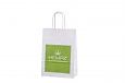 white paper bags with personal print | Galleri-White Paper Bags with Rope Handles white paper bags