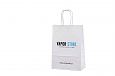 white kraft paper bags with print | Galleri-White Paper Bags with Rope Handles white kraft paper b