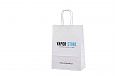 white kraft paper bag with print | Galleri-White Paper Bags with Rope Handles white kraft paper ba