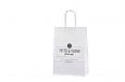 white kraft paper bags with print | Galleri-White Paper Bags with Rope Handles white kraft paper b