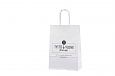 white paper bags with personal print | Galleri-White Paper Bags with Rope Handles white kraft pape