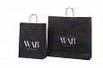 black paper bag with print | Galleri-Black Paper Bags with Rope Handles black paper bag with print