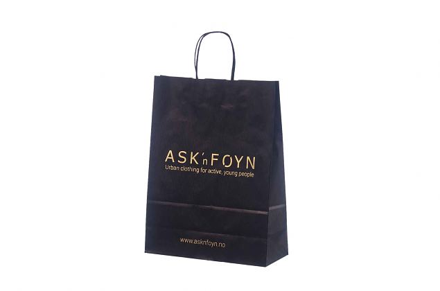 black kraft paper bag 