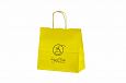 yellow paper bag with print | Galleri-Yellow Paper Bags with Rope Handles yellow kraft paper bags 