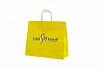 yellow paper bag with print | Galleri-Yellow Paper Bags with Rope Handles yellow paper bags with p