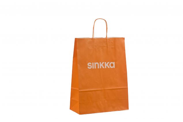 orange paper bag 