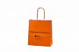 orange paper bags with print | Galleri-Orange Paper Bags with Rope Handles orange kraft paper ba