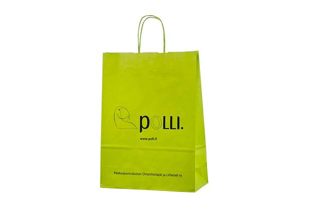 light green paper bag 