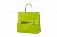 light green paper bag with print | Galleri-Orange Paper Bags with Rope Handles light green paper b