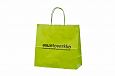 light green paper bag with personal print | Galleri-Orange Paper Bags with Rope Handles light gree