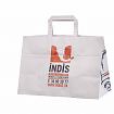 Galleri-White Paper Bags with Flat Handles