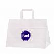 Galleri-White Paper Bags with Flat Handles