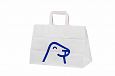 white paper bags with personal logo | Galleri-White Paper Bags with Flat Handles durable white pap