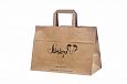 brown paper bags with print | Galleri-Brown Paper Bags with Flat Handles brown paper bags with pri