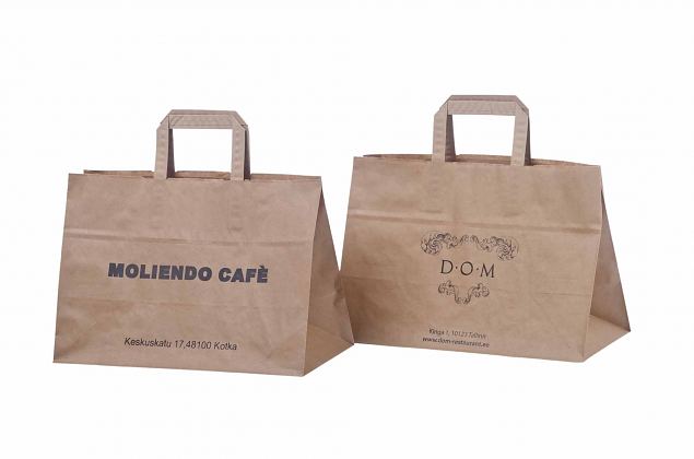 brown paper bags with personal print 