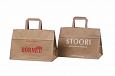 brown paper bags with personal print | Galleri-Brown Paper Bags with Flat Handles durable brown pa