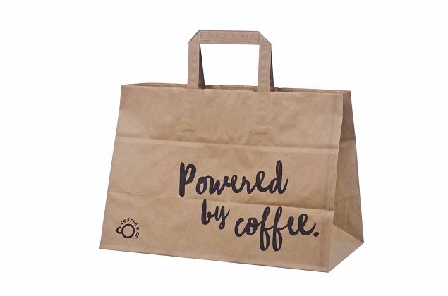 durable brown kraft paper bag with print 