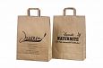 brown paper bag with personal print | Galleri-Brown Paper Bags with Flat Handles eco friendly brow