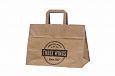 brown kraft paper bags | Galleri-Brown Paper Bags with Flat Handles eco friendly brown kraft paper