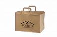 brown paper bags with print | Galleri-Brown Paper Bags with Flat Handles eco friendly brown paper 