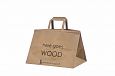 brown kraft paper bags with print | Galleri-Brown Paper Bags with Flat Handles durable and eco fri