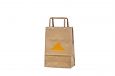 durable brown paper bag with print | Galleri-Brown Paper Bags with Flat Handles durable and eco fr