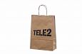 durable ecological paper bags with logo print | Galleri-Ecological Paper Bag with Rope Handles nic