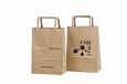 ecological paper bags with with flat handles and logo | Galleri-Ecological Paper Bag with Rope Han