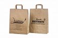 ecological paper bags with flat handles and with print | Galleri-Ecological Paper Bag with Rope Ha