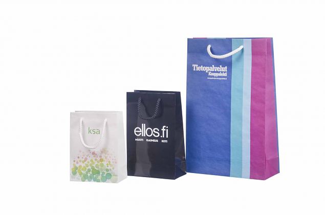 durable laminated paper bags with print 