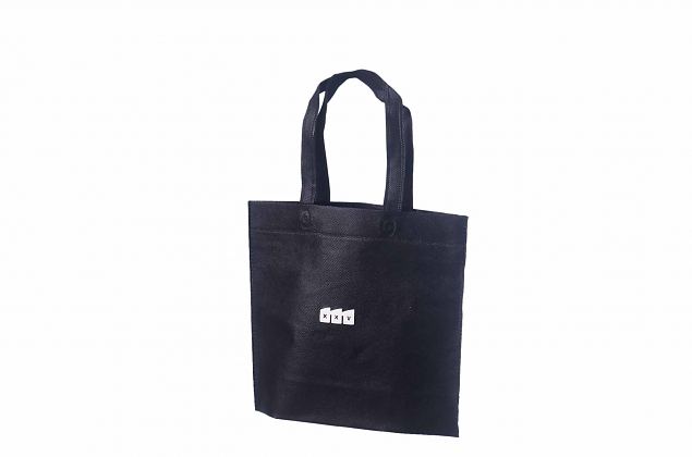 durable black non-woven bags with print 
