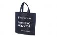 durable black non-woven bags with personal logo print | Galleri-Black Non-Woven Bags durable black