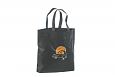 black non-woven bag with personal logo print | Galleri-Black Non-Woven Bags durable black non-wove