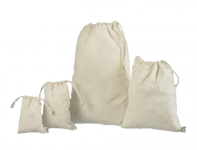 Cotton bags with a rope