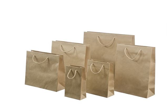 Brown handmade kraft paper bags