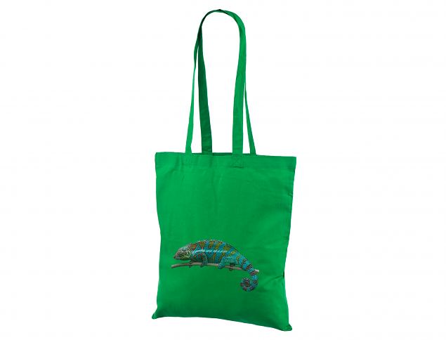 Rohelist vrvi riidest kott personaalse logoga . Trkiga kottidele miinimum kogus alates 50 kotist