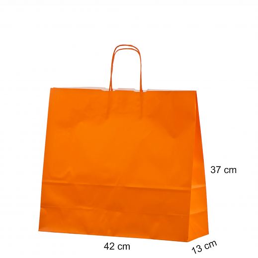 Oranssi paperikassi 42x13x37 cm