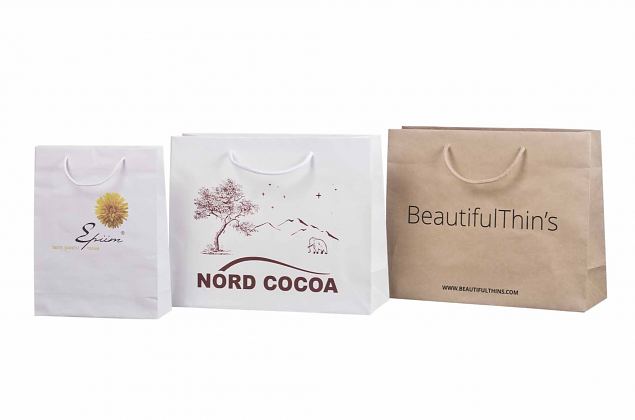 Laminated Paper Bags with personal logo 