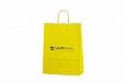 kollased paberkotid | Fotogalerii- kollased paberkotid, millele trkitud klientide logod 