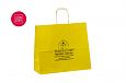 kollased paberkotid | Fotogalerii- kollased paberkotid, millele trkitud klientide logod hevrvi 