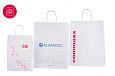 Valged paberist kotid on s.. | Fotogalerii- valged paberkotid, millele trkitud klientide logod r
