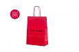 punased paberkotid | Fotogalerii- punased paberkotid, millele trkitud klientide logod punane pabe